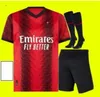 Ibrahimovic 23 24 25 Soccer Jerseys Milans Koche Giroud de Ketelaere R. Leao Tonali Theo 2023 2024 Fans version Football Shirt Special Fourth AC Men Kid Kit