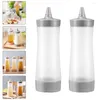 Set di stoviglie 4 pezzi Bottiglie per condimenti Dispenser per condimenti Salse Gadget da cucina Senape in plastica