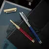 Darb Luxury Fountain Pen pläterad med 24k Guldplätering av hög kvalitet Business Office Metal Ink Pens Gift Classic 240306