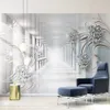 Po Wallpaper 3D Stereo Abstract Space Modello in stile europeo Diamond Murales Carte da parati Soggiorno TV Sfondo Decorazione della parete187h