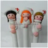 Party Favor Creative Doctors and Nurses Polymer Clay Pen Souvenirs/Nurses Day Gift/Hospital Clinics Gifts WEN7050 Drop Delivery Home DHZ9C