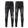 Jeans Designer Hommes Miri Mode Cool Style Denim Pantalon En Détresse Ripped Biker Broderie Luxe Noir Bleu Jean Slim Moto Haute Qualité Tendance 991 2