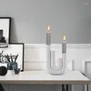 Posiadacze świec ceramiczny świecznik minimalistyczny twórczy stojak na stojak na pulpit