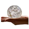 Billes de verre de cristal, boule de fissure de glace, ornements Feng shui, fontaines d'eau décoratives pour la maison, boule de sphère de bonsaï, terrarium decor284h