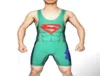 Мужская футболка с Суперменом для борьбы в тренажерном зале, силовая экипировка для тяжелой атлетики, мужские настраиваемые колготки, молодежная цельная экипировка для борьбы5742894