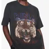 Hochwertiges Damen-T-Shirt mit Digitaldruck, Leopard Tiger, Wash Water Stir Fried Color, kurzärmeliges Polo-T-Shirt