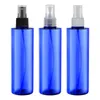 Alxcd – bouteille en plastique bleue de 250ml, avec pompe de pulvérisation de brouillard, récipient vide de 250cc, bouteilles d'échantillon de 250cc, 50 pièces