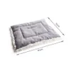 Chenils stylos pliables lavables pour animaux de compagnie chien chat maison de couchage nid en peluche lit hiver chaud animaux doux Mats301d