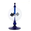 Decoratieve beeldjes blauwe zonne-energie radiometer zonlicht energie Crookes draaiende schoepen windmolen cadeau thuis bureau Decoration210o