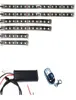 6pcs 15 Color 5050 SMD RGB LED Flexible Strip Wireless Remote Control Motorcycle ATV Light Kits6672118