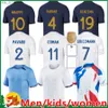 Fani Tops Pełne zestawy francuskich klubów koszulki piłkarskie 2024 Griezmann Kante Foot Equipe Maillots Women / Kids Kit Football Shirth240313