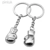 Keychains Lanyards Popular Jewelry Alloy Pendant Keychain Boxing Glove Pendant Metal Sports and Fitness Equipment Gift ldd240312