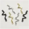 Charms Arrival 35X11Mm 100Pcs Zinc Alloy Geometry Connectors For Handmade Necklace/Earrings Diy Parts Jewelry Findings Components Dr Dhgai