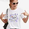 Kadın T-Shirt Takımı Gelin T-Shirt Fransızca Single Bekar Veda Bekar Partisi Üstler Kadınlar Kısa Kızak Çiçek Y2K Grafik Tees Gelin Düğün Boğaları L24312 L24312