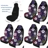 Car Seat Covers Ers White Floral Tribal Pattern Drive Er 2Pc Aztec Style Decor Accessories Fit Sedan Van Truck Cushion Drop Delivery Dh2Yt