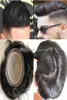 Menshår peruk hårstycken rak full siden bas Toupee 10a malaysiska jungfruliga mänskliga hår ersättare för män snabb uttryck leverans8437076