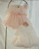 Mädchenkleider Langarm-Babykleid Taufkleider für Mädchen 1. Jahr Geburtstagsfeier Hochzeitskleid Taufe Baby- und Kleinkindkleidung L240311