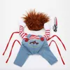 Costumi per cani Vestiti divertenti Chucky Style Pet Costumi Cosplay Imposta abbigliamento novità per Bulldog Pug 210908244V