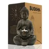 Goodeco Buddha Statue Home Decor Resin Buddha Tealight Holder Zen Figurines Room Decoration Budas Candle Holder Garden Sculpture 2316U