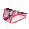 Slip imprimé B caleçon drapeau B hommes USA classique hommes slip coton hommes sous-vêtements Sexy taille basse conception convexe culottes décontracté Riefs GG riefs rief