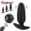 Vuxen leksaker anal vibrator för vuxen prostata massager dildo rumpa plug fjärrkontroll g spot stimulator mönster silikon anus sex leksak för menl2403