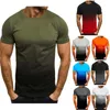 Men's T Shirts 2024 Spring European American Casual Sports Fashion Gradual Short-Sleeved Round Neck T-Shirt Custom LOGO