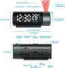 Другие аксессуары для часов Светодиодный цифровой умный будильник Проектор времени ЖК-дисплей Прикроватные часы Настольное украшениеL2403