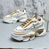 Style Wedding European Robe Party Chaussures mode Light Breathable Vulcanize Vulcanied Casual Sneakers Round Toe épais B D