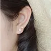 Stud Oorbellen Koreaans 925 Sterling Zilver Voor Vrouwen Zoete Bloem Dames Studs Tiny Romantisch Eary Sieraden Cadeau