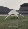 Tenda da campeggio all'aperto Tende da sole di grandi dimensioni Tettuccio portatile Riparo Ombrellone portatile Tende da sole per feste in spiaggia