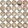 25 Stück USA Kopie Münze 1892-1916 Barber Dime Verschiedene Jahre Kupferbeschichtung Silbermünzen Set261S