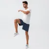 Lu hommes Yoga sport court séchage rapide Shorts avec poche arrière téléphone portable décontracté course gymnase survêtement pantalon 31420