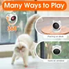 Teaser Cat Laser Toy Interactive Kitten Automatic Toy Smart Game Active for Cats Electric Fun Intelligent USB Charging Indoor 240229