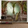 Tapestries Beautiful Garden Peacock Arch Picture Mandala Wall Hanging Tapestry Vintage Forest Blanket European Carpet Sofa242a