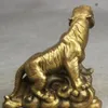 Zsr 601 folk Cina chino fengshui laton ferocidad Zodiaco Tigre animale estatua escultura256S