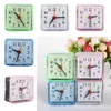 Other Clocks Accessories Beep Clocks Mini Table Mute Clock Square Jelly Color Creative Alarm Clock Small Bed Compact Travel Children Student Desk BedroomL2403