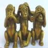 Collection Brass Voir Parler N'entendez Aucun Mal 3 Statyer de Singe Grand279r