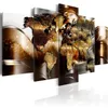 No Frame5PCS Set Modern Abstract Burning Map Art Print Frameless Canvas Painting Wall Picture Home Decoration3250