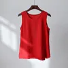 Women's Tanks Cotton Linen Vest 2024 Summer Sleeveless Basic Tops Fashion Thin Lady Blouse Female YoYiKamomo