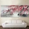 Laeacco 3 Panel Chinese Style Canvas Painting Modern Home Decoration Abstract Landscape Posters and Prints Plum Wall Art Picture Y211b