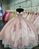 Prachtige prinses quinceanera jurken baljurk sweetheart kralen applicaties vestido de quinceanera bpodice Sweet 15 Maskerade Jurk