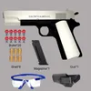 Gun Toys Gun Toys New Black M1911 Automatic Gun Toy Soft Bullet Shooting Gun For Boys 2400308