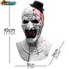 Designer Masks Terrifier 2 Art Clown Mask Cosplay Latex Masks Hjälm Masquerade Halloween Party Costume Props