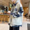 メンズジャケット2024春秋のファッションカジュアルトレンドフード付きジャケットファーストルーズ防水コート