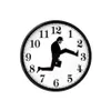 Horloges murales Comédie britannique inspirée horloge créative comédien décor à la maison nouveauté montre drôle marche silencieuse Mute270W