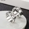 Designer Jewelry Ring 100% Sterling silver 925 style Old Hip-hop Love Fearless ring suitable for men and women to wear