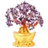 Dekorativa föremål Figurer ger födelsedag Shui Money Gift Mini Bonsai Luck Tree Style Feng Home Crystal Wealth209f