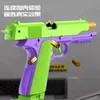 Gun Toys 2024 New MJT-Gravity Carrot 1911 Bullet Throwing Toy Gun For Kids Repeating USP Boys Gun Can Shoot Toy Gun 240307