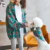 Coton Chihuahua été respirant chemise à carreaux propriétaire-chiot vêtements assortis vêtements pour chiens de compagnie pour petits chiens vêtements pour animaux de compagnie XS-XXL T2330I