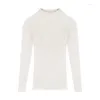 Suéter feminino preto de manga comprida, top de malha para outono/inverno 2024, camisa inferior combinando, slim fit, suéter justo meia gola alta